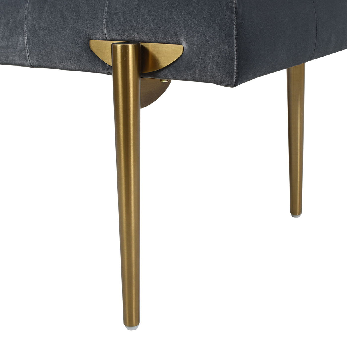 Aria - Upholstered Gold Accent Bench by Jennifer Taylor Home | Bel Furniture