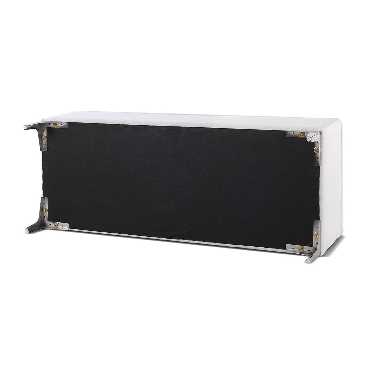 Madelyn - Modern Storage Bench - Bright White Dye by Jennifer Taylor Home | Bel Furniture