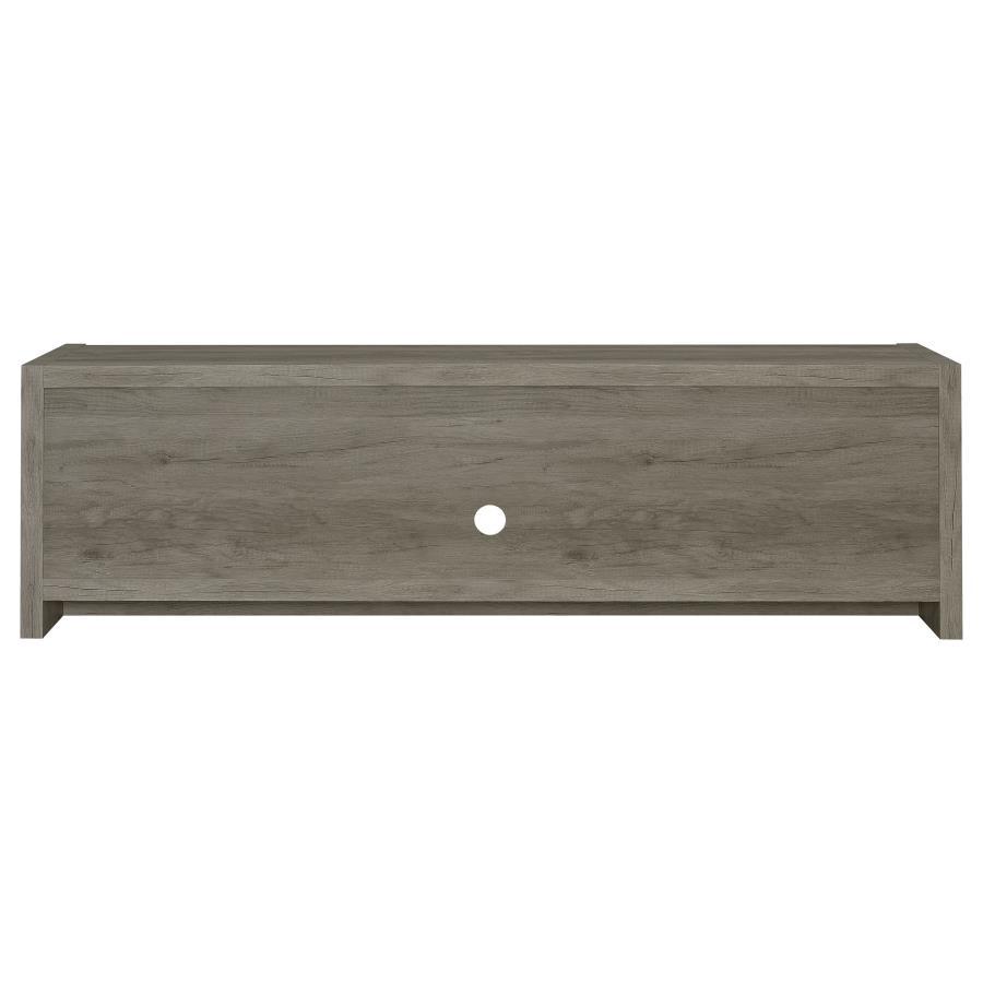 Burke - 2 Door Engineered Wood TV Stand - Gray Driftwood by CoasterEssence | Bel Furniture