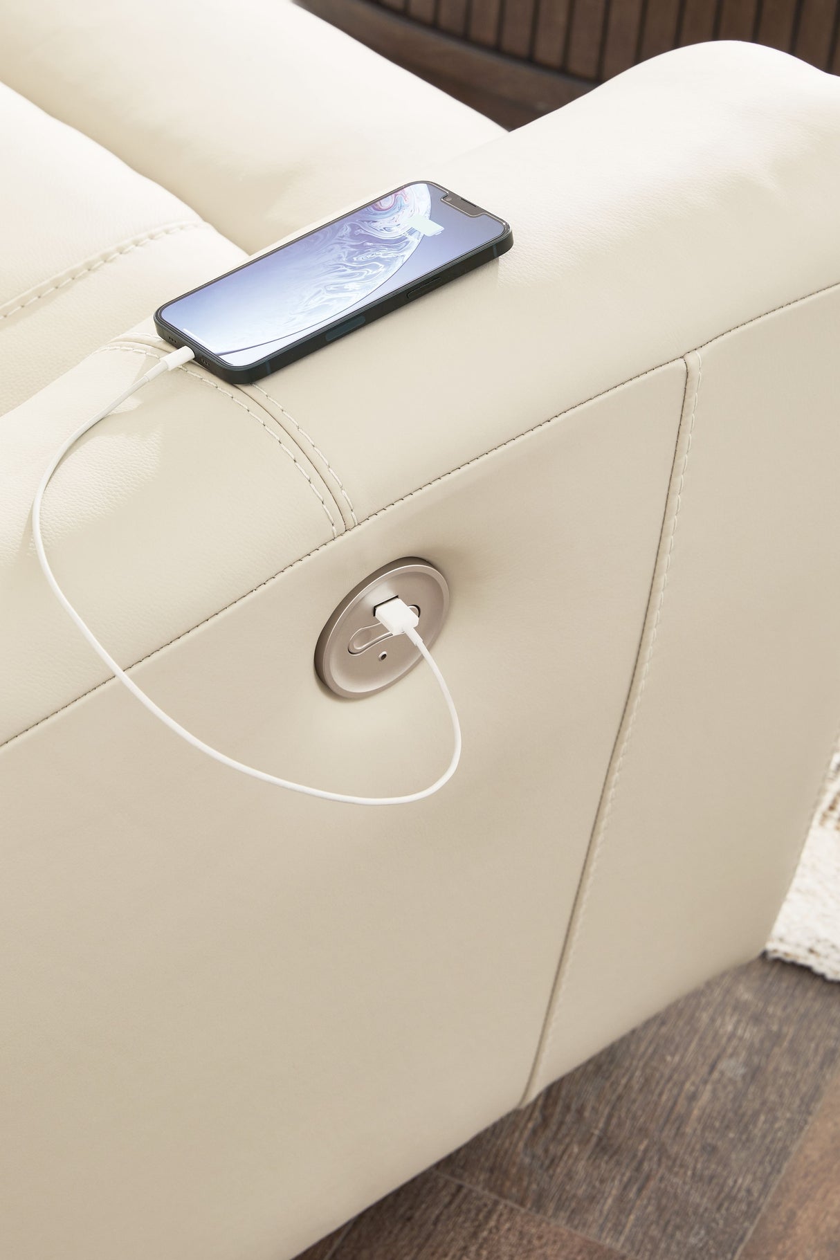 Dahlmoore - Almond - Power Rocker Recliner by Signature Design by Ashley® | Bel Furniture