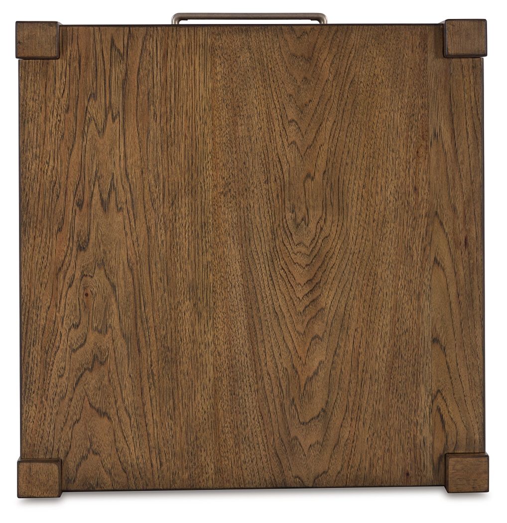 Cabalynn - Light Brown - Square End Table by Signature Design by Ashley® | Bel Furniture