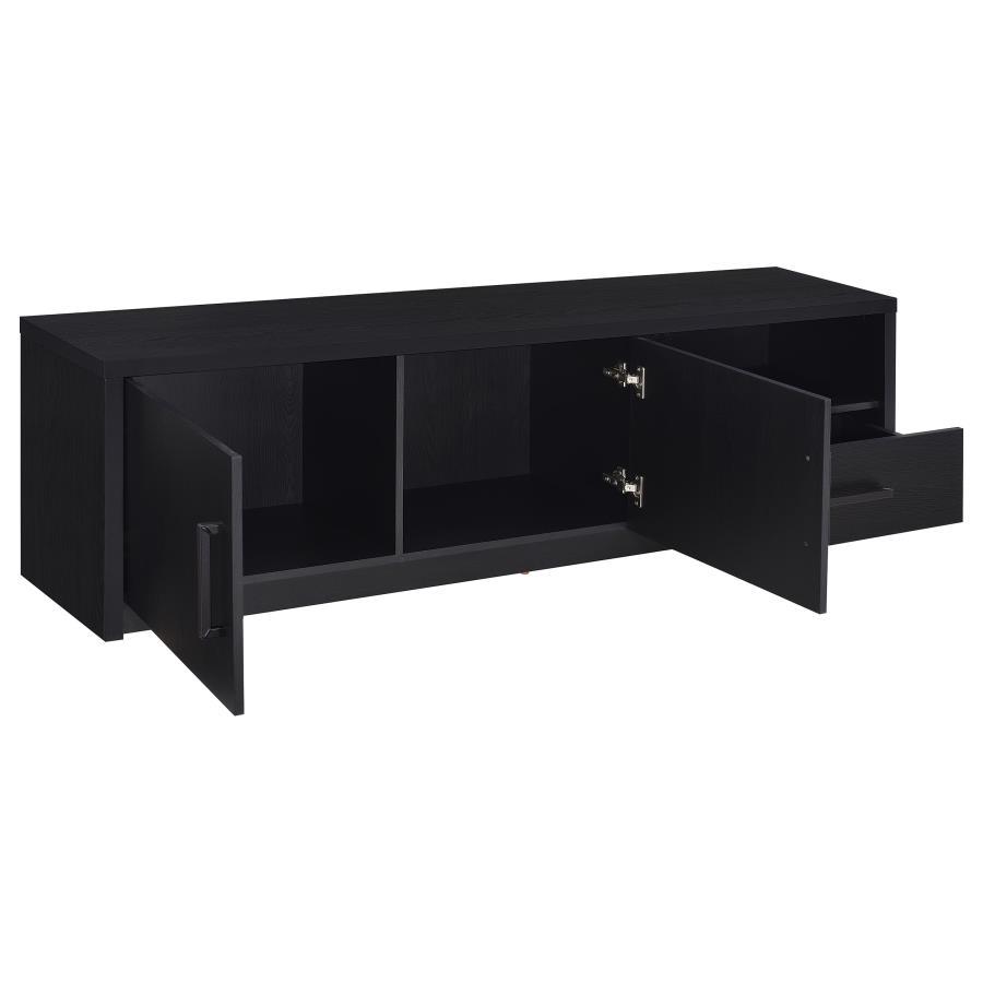 Murray - 70" 2-Door TV Stand Media Console - Black by Coaster Fine Furniture | Bel Furniture