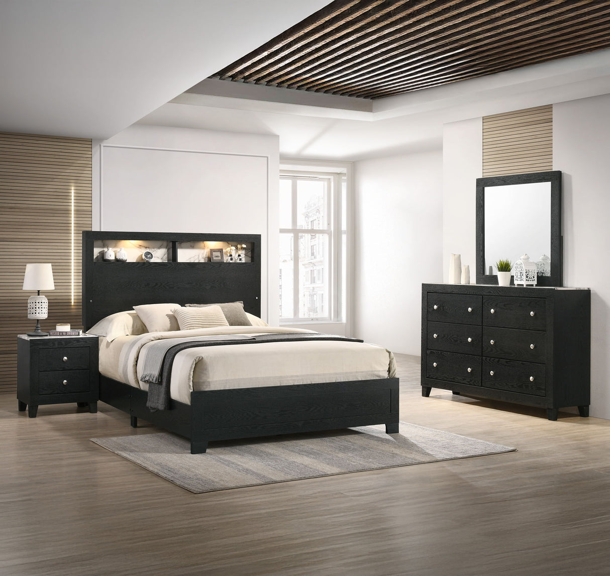 Cadence - Bedroom Set Black by Crown Mark | Bel Furniture