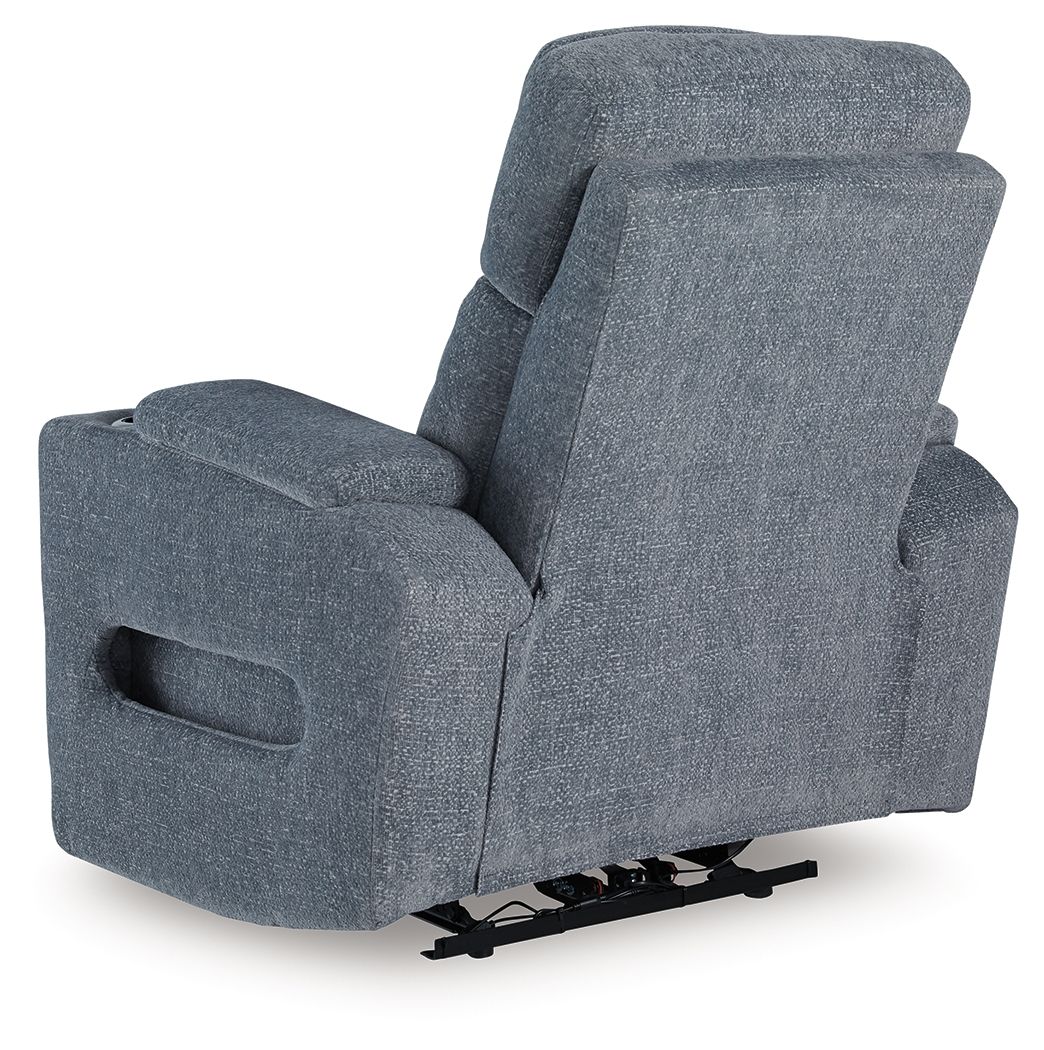 Studio Cave - Steel - Power Recliner by Signature Design by Ashley® | Bel Furniture