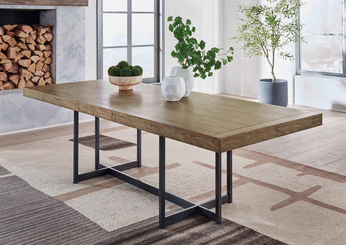 Tomtyn - Light Brown - Rectangular Dining Room Extension Table by Signature Design by Ashley® | Bel Furniture