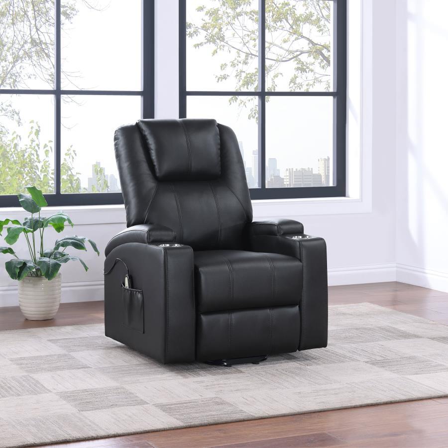 Armstrong - Upholstered Power Lift Massage Recliner by Coaster Fine Furniture | Bel Furniture