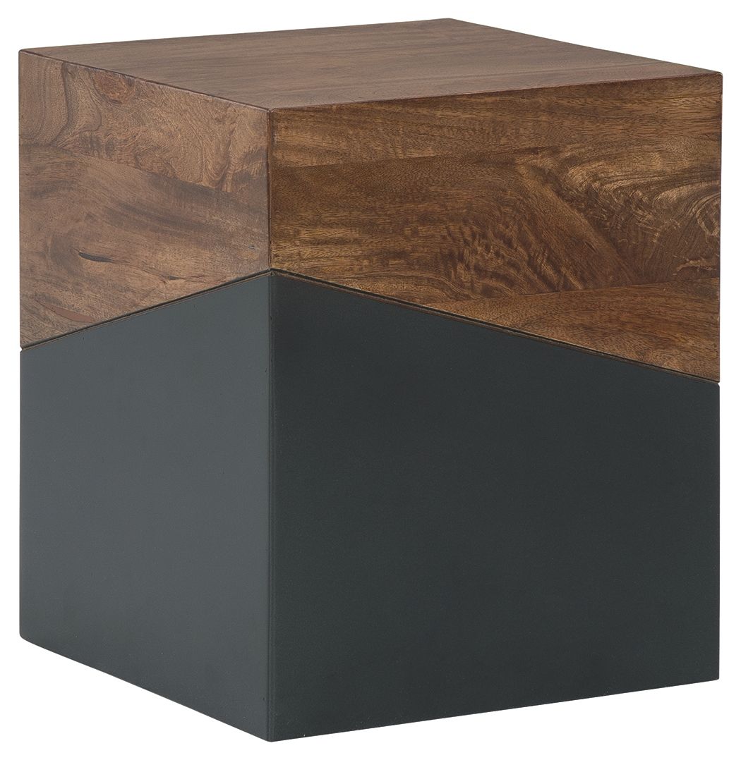Trailbend - Brown / Gunmetal - Accent Table by Signature Design by Ashley® | Bel Furniture