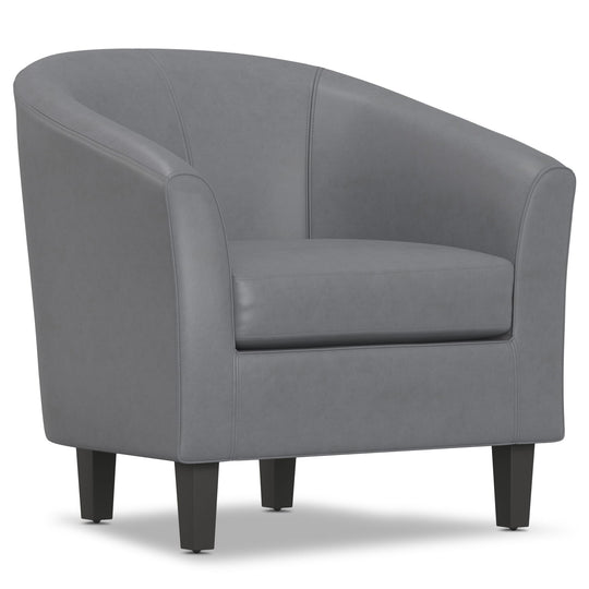 Austin - Transitional Tub Chair Dark Brown by Simpli-Home | Bel Furniture