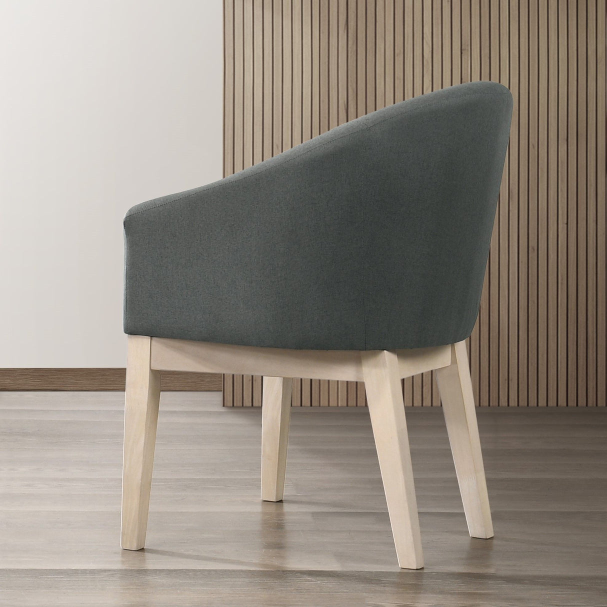 Neroli - Fabric Barrel Accent Chair (Set of 2) - Gray by Lilola Home | Bel Furniture