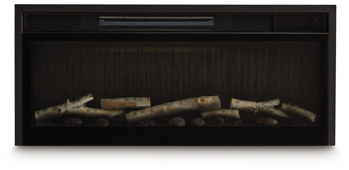 Entertainment Accessories - Black - Fireplace Insert With Faux Birch Log Set by Signature Design by Ashley® | Bel Furniture