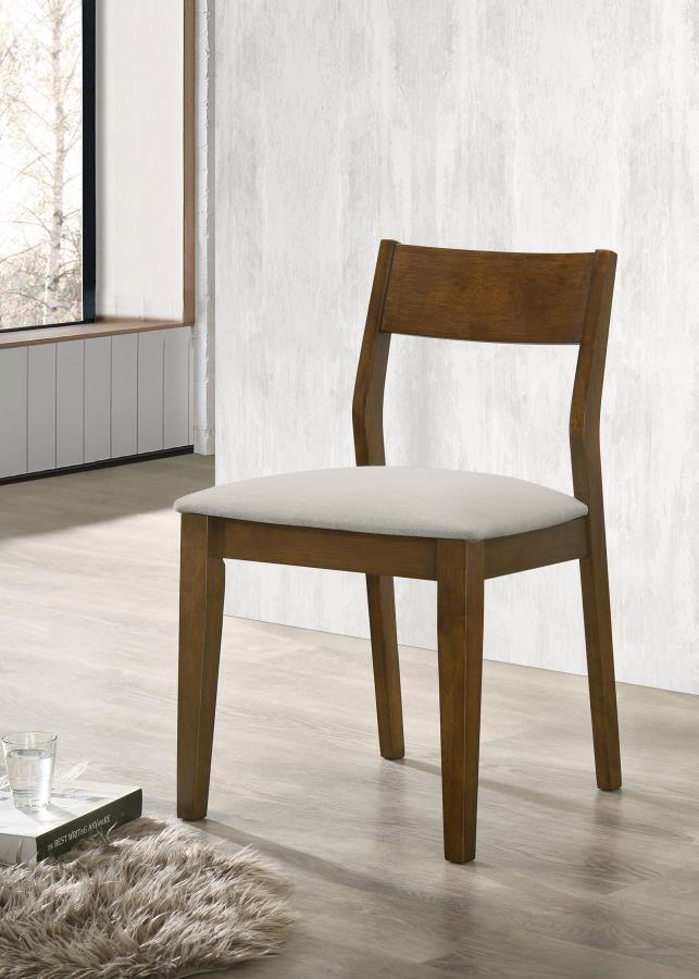 Almonte - Dining Chair Upholstered Seat (Set of 2) - Dark Brown by Coaster Fine Furniture | Bel Furniture