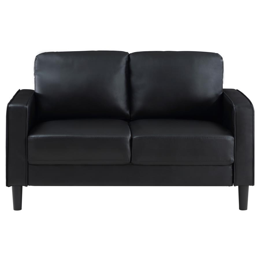 Ruth - Upholstered Track Arm Loveseat by Coaster Fine Furniture | Bel Furniture