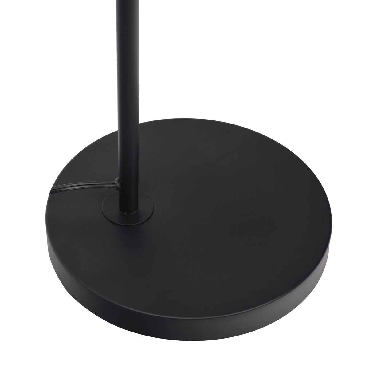 Seoul - Floor Lamp With Rotary Switch Wood Table Base - Black / White by Ashcroft Furniture | Bel Furniture