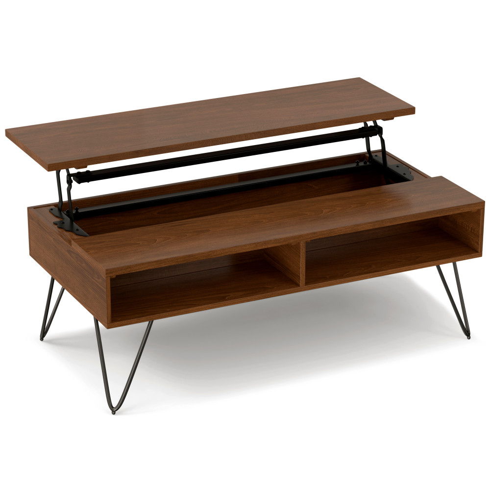 Hunter - Handcrafted Lift Top Coffee Table by Simpli-Home | Bel Furniture
