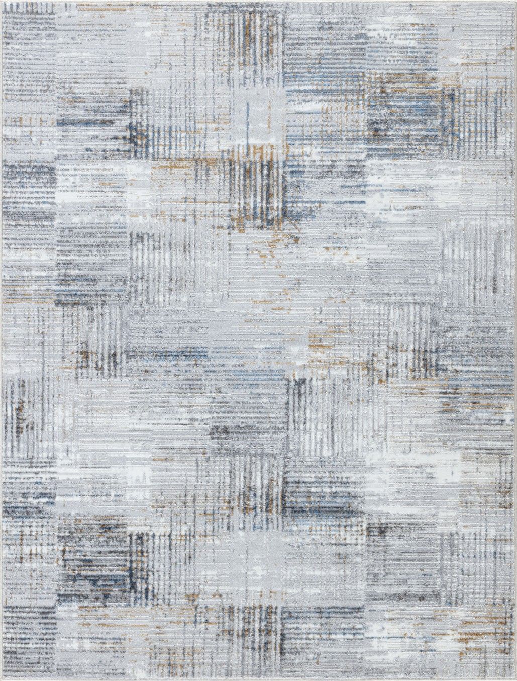 Nova - 5'3" X 7' Area Rug - Multi, Light Gray