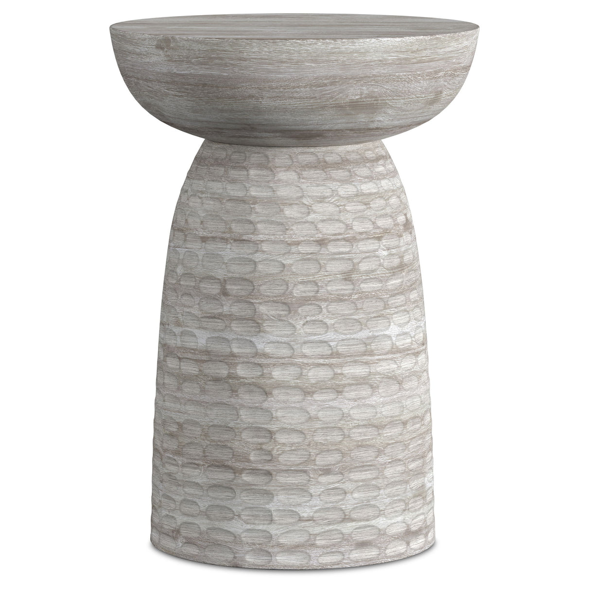 Boyd - Handcrafted Wooden Accent Table White by Simpli-Home | Bel Furniture