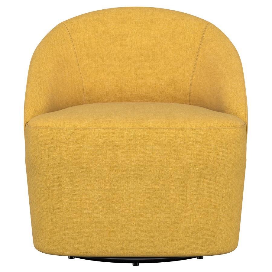Leon - Upholstered Barrel Accent Swivel Chair by Coaster Fine Furniture | Bel Furniture