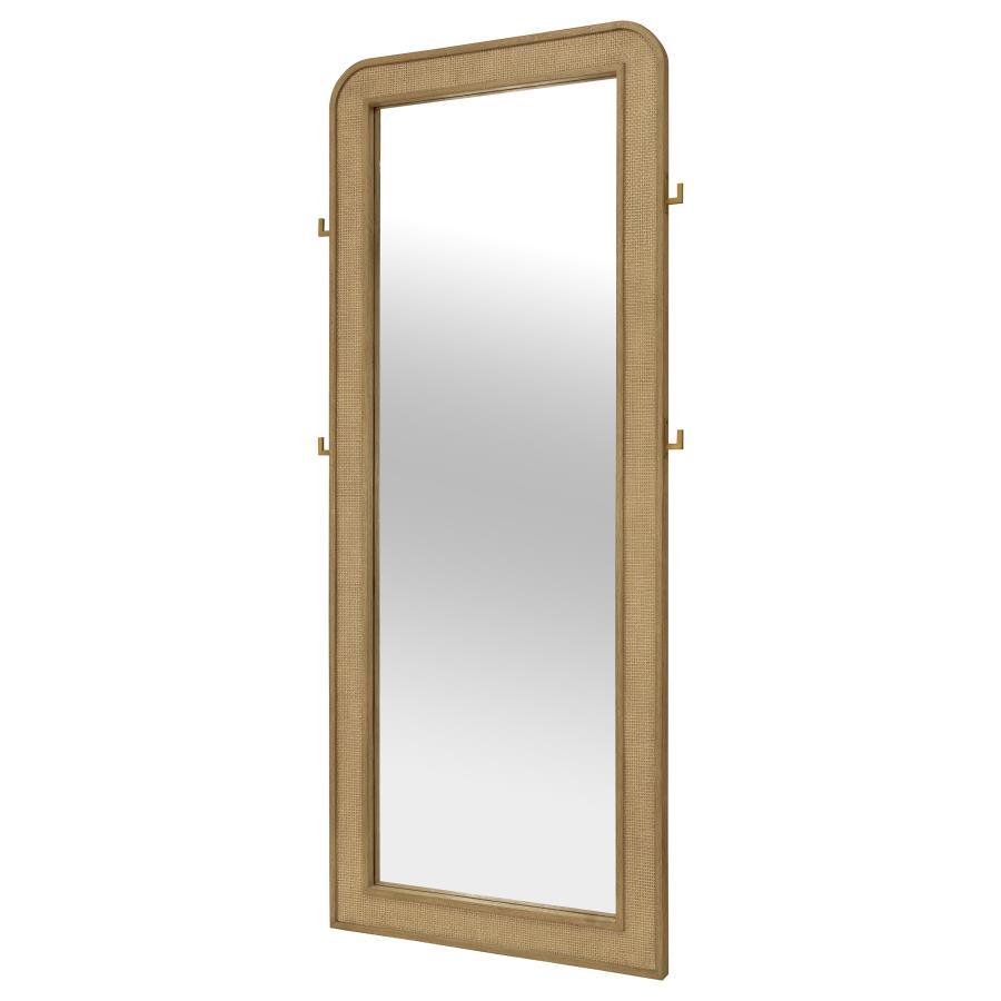 Arini - Cane Weave Full Length Standing Floor Mirror by Coaster Fine Furniture | Bel Furniture
