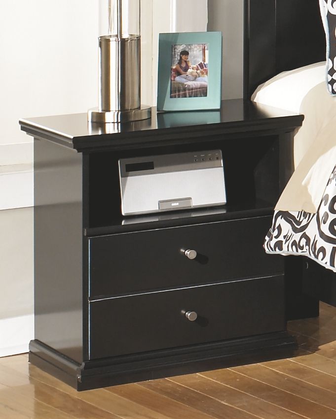 Maribel - Black - One Drawer Night Stand by Signature Design by Ashley® | Bel Furniture