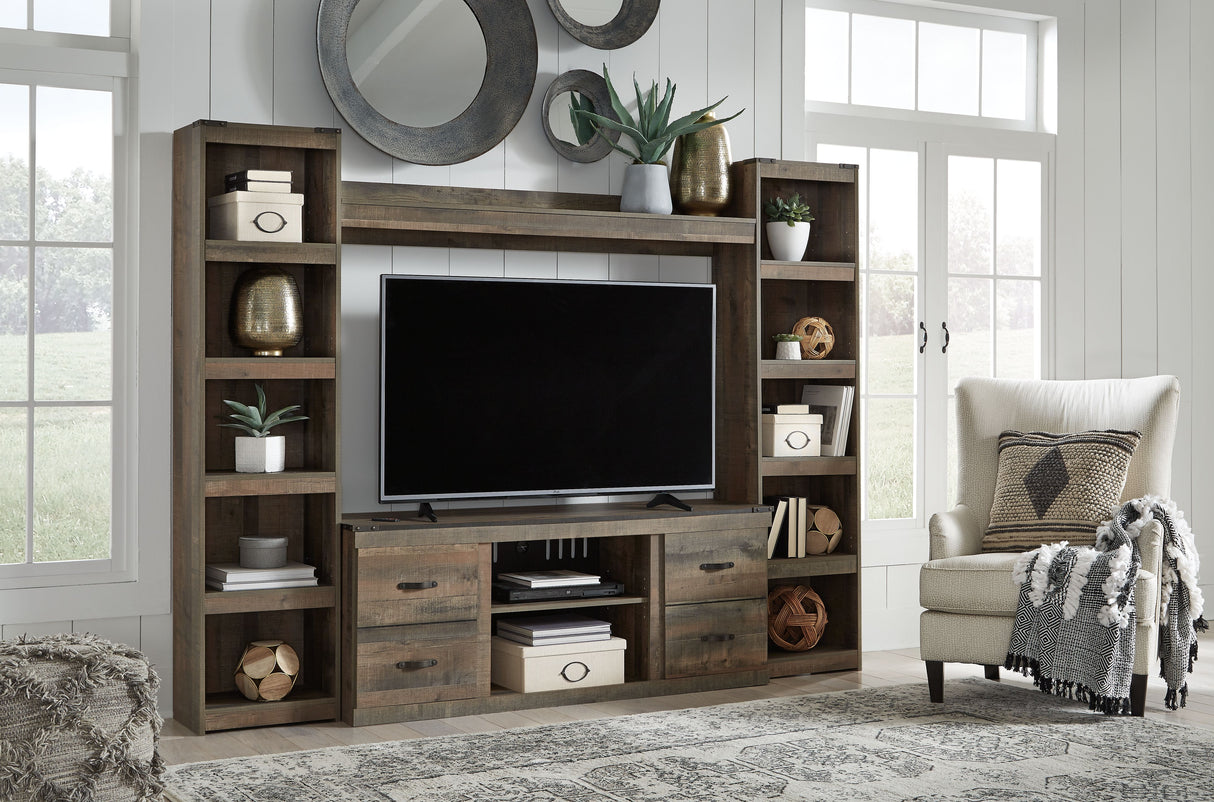 Trinell - 4-Piece Entertainment Center With 60" TV Stand by Signature Design by Ashley® | Bel Furniture
