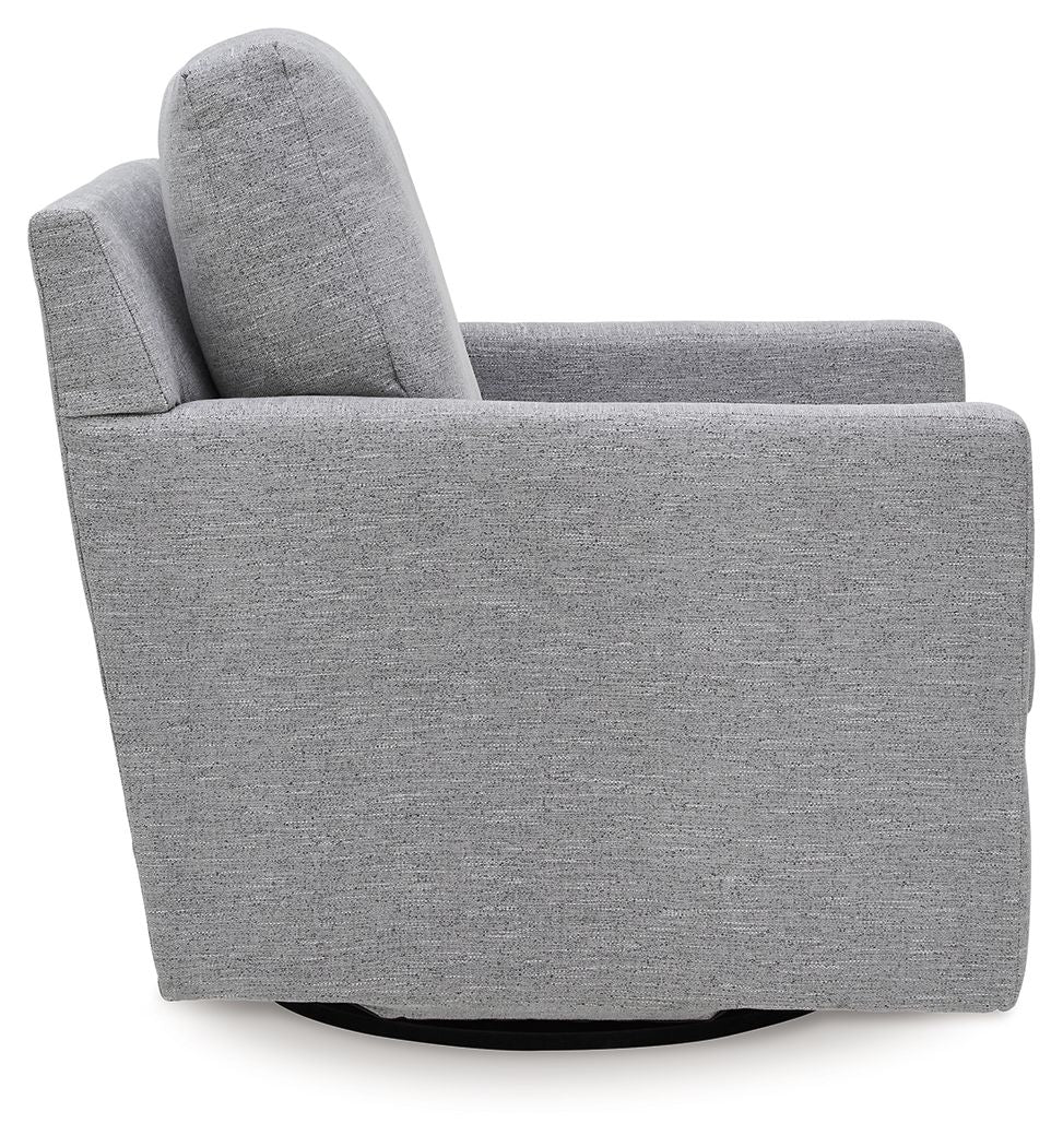 Freybourne Next-Gen Nuvella - Swivel Accent Chair - Pewter