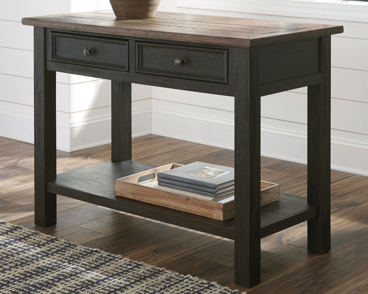 Tyler Creek - Grayish Brown / Black - Sofa Table by Signature Design by Ashley® | Bel Furniture