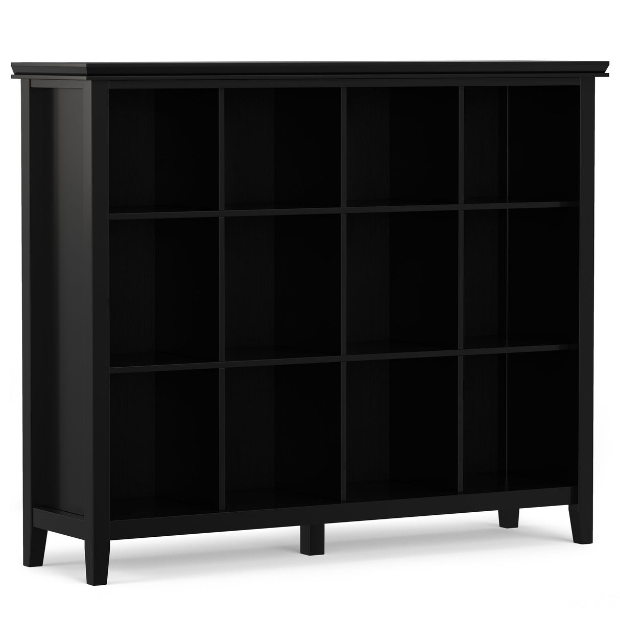 Artisan - Cube Storage Black 15.75"W x 57"D x 48"H by Simpli-Home | Bel Furniture