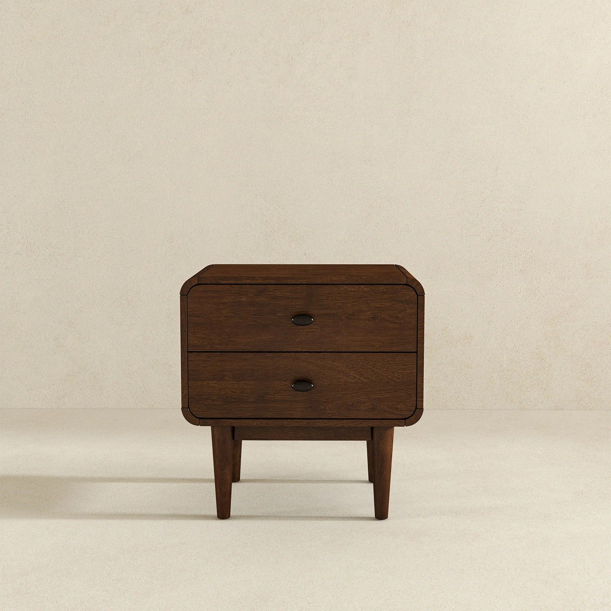 Alexa - Mid-Century Modern Style Night Stand - Brown by Ashcroft Furniture | Bel Furniture