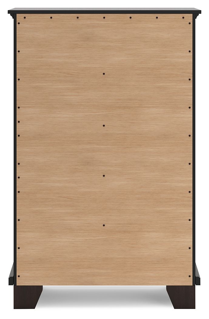 Covetown - Dark Brown - Five Drawer Chest by Signature Design by Ashley® | Bel Furniture