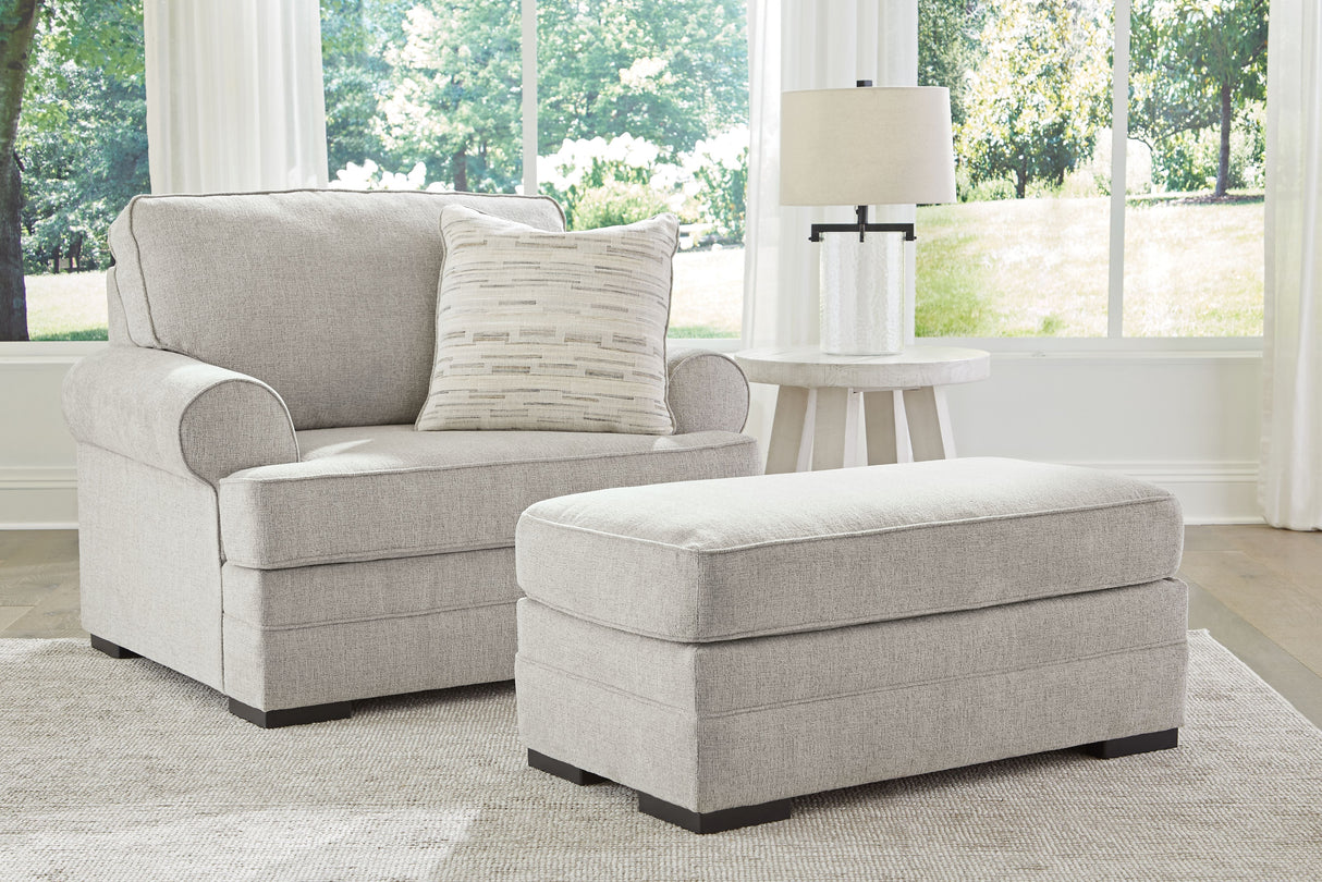 Eastonbridge - Living Room Set Gray 2 Pc. Chair And A Half, Ottoman by Benchcraft® | Bel Furniture