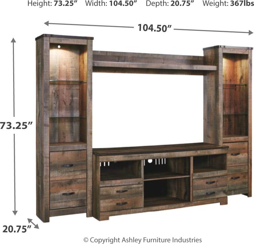 Trinell - Entertainment Center by Signature Design by Ashley® | Bel Furniture