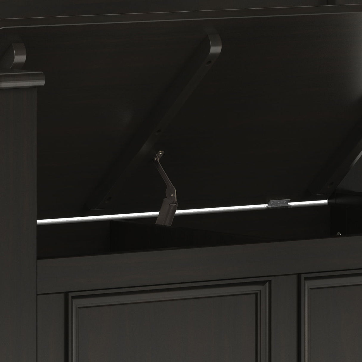 Amherst - Small Transitional Entryway Storage Bench by Simpli-Home | Bel Furniture