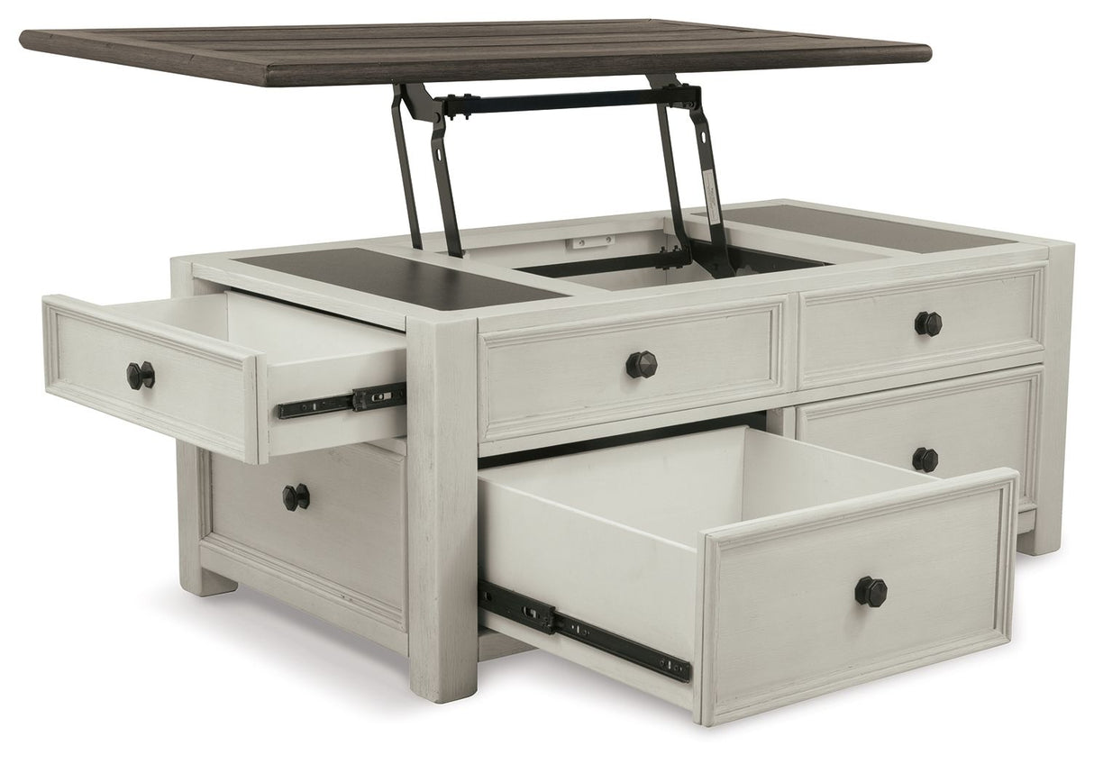 Bolanburg - White / Brown / Beige - Lift Top Cocktail Table by Signature Design by Ashley® | Bel Furniture