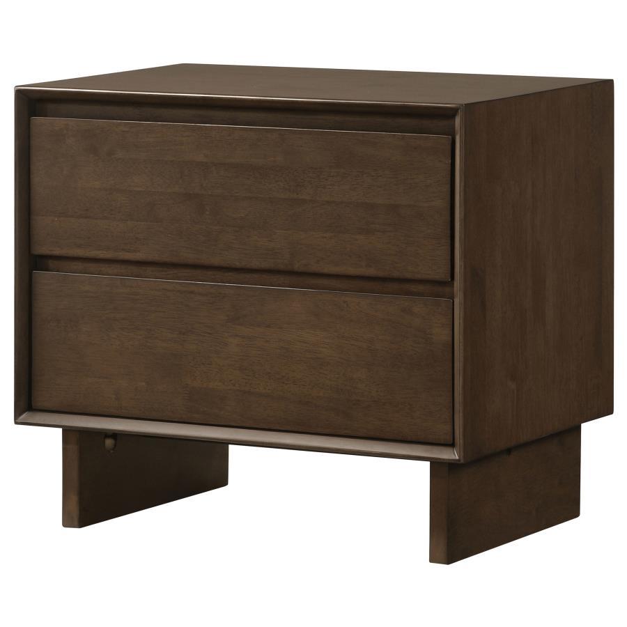 Glenwood - 2-Drawer Nightstand Bedside Table - Warm Brown by Coaster Fine Furniture | Bel Furniture