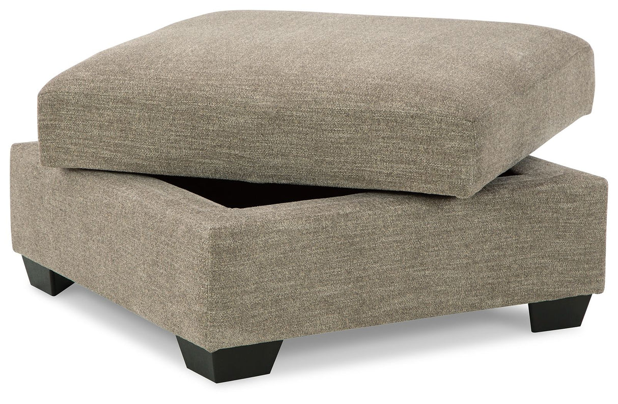 Creswell - Stone - Ottoman With Storage by Signature Design by Ashley® | Bel Furniture