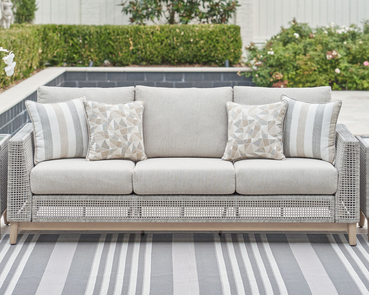 Seton Creek - Gray - Sofa With Cushion by Signature Design by Ashley® | Bel Furniture