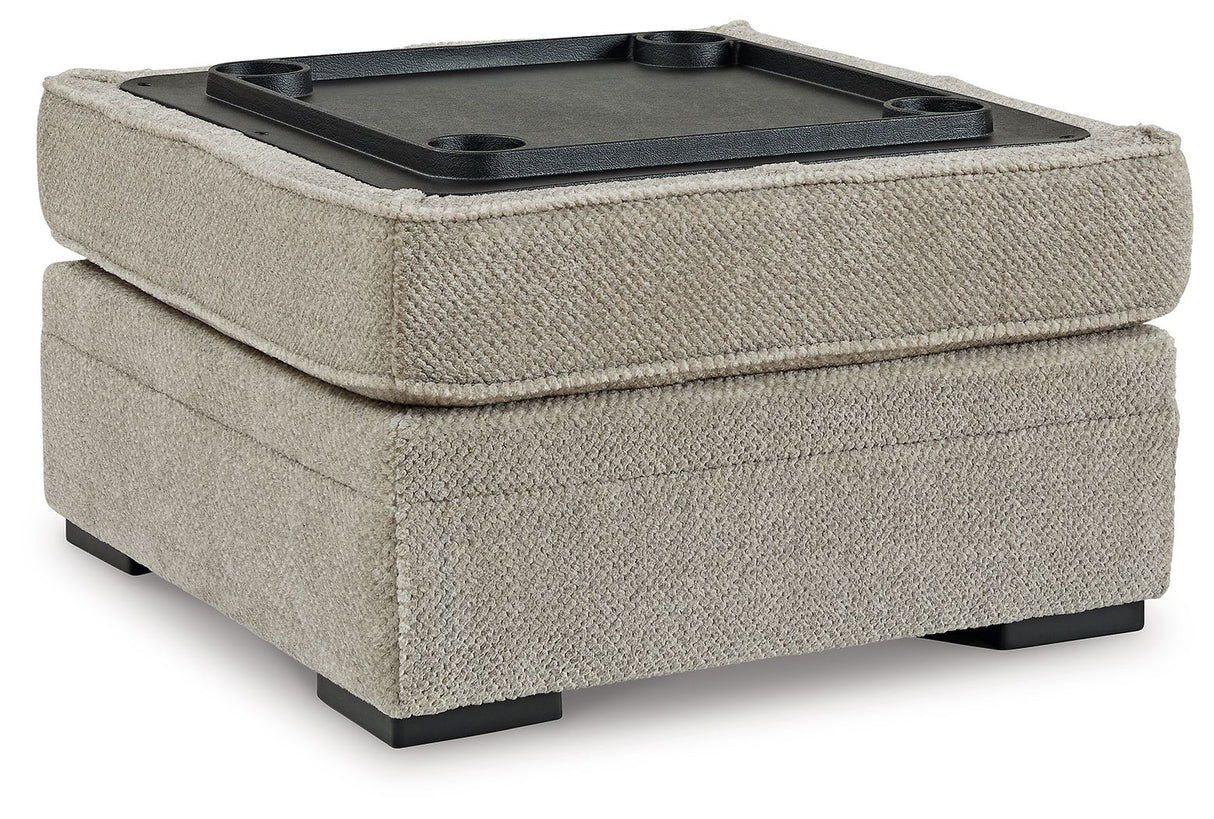 Calnita - Sisal - Ottoman With Storage by Benchcraft® | Bel Furniture