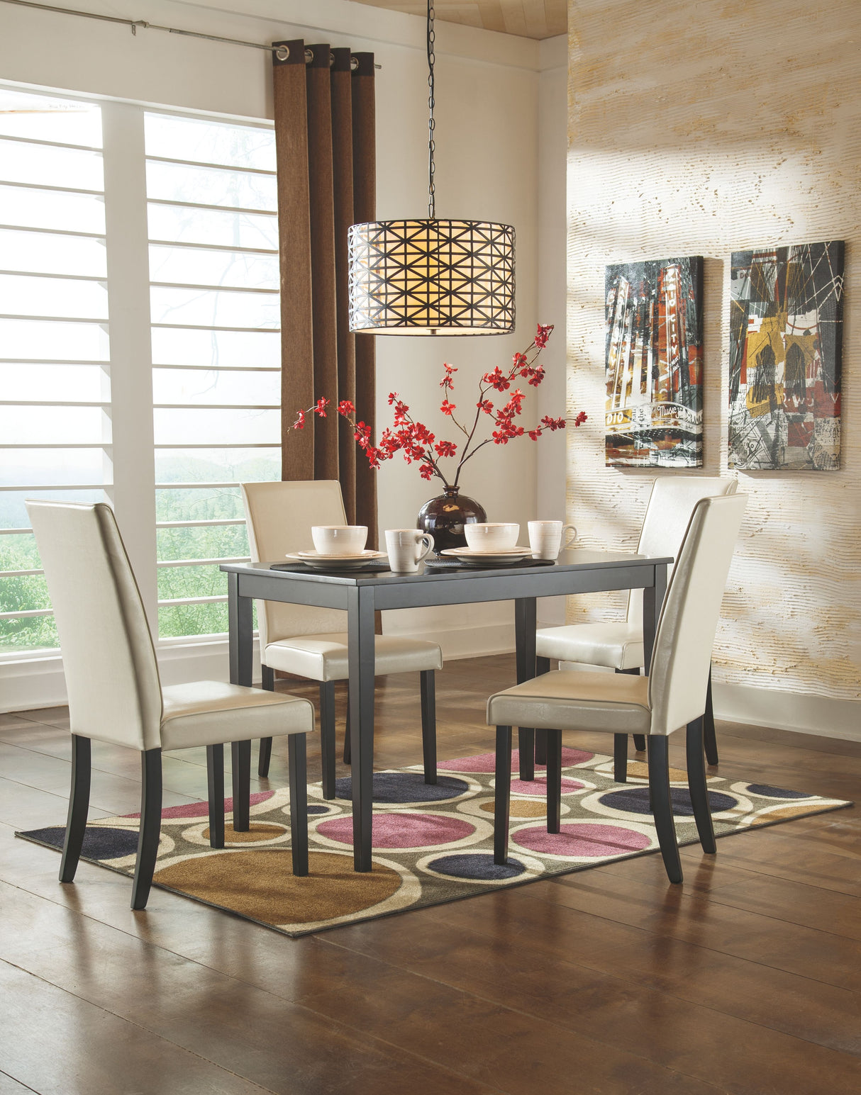 Kimonte - Dark Brown - Rectangular Dining Room Table by Signature Design by Ashley® | Bel Furniture