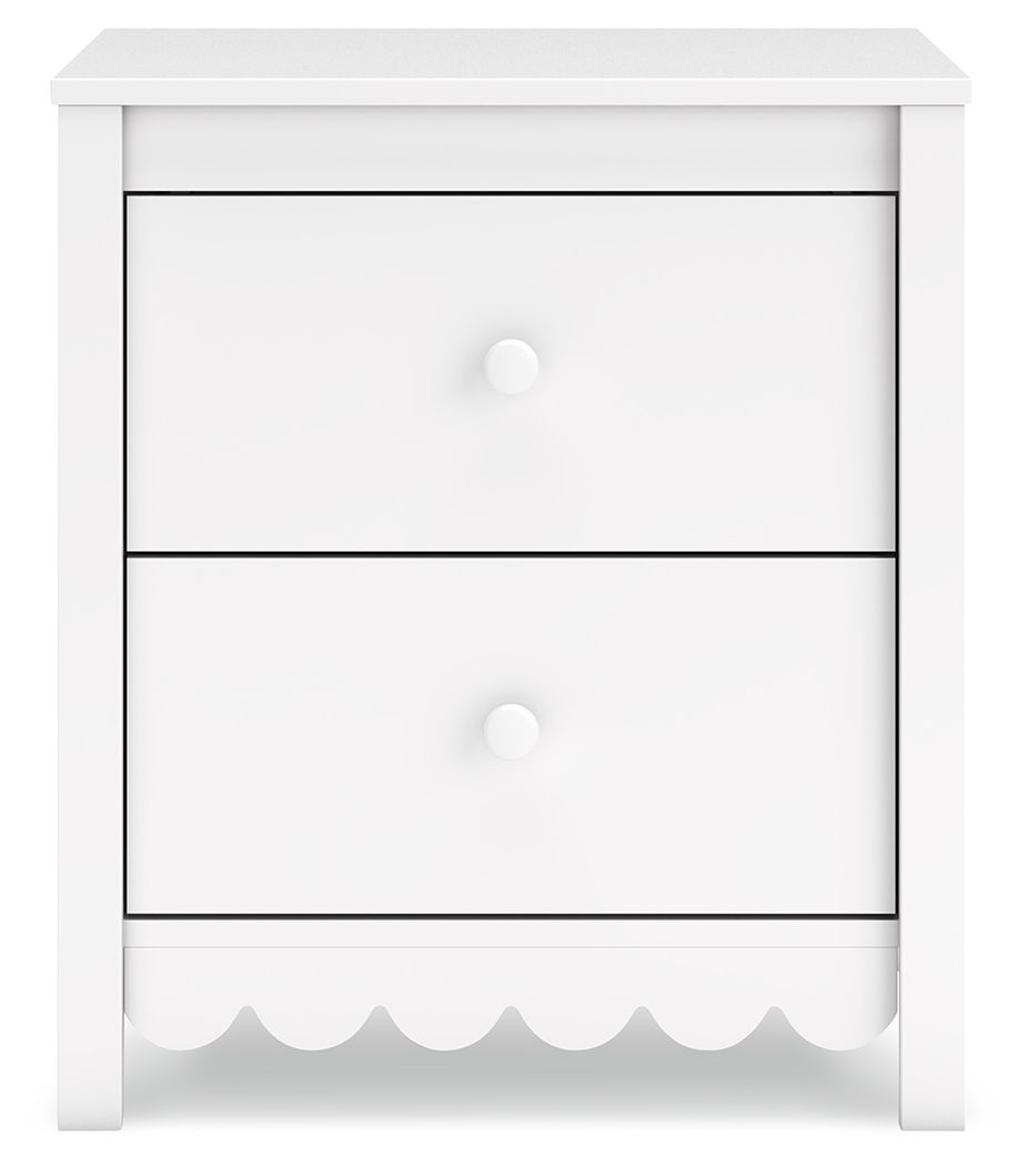 Hallityn - White - Two Drawer Night Stand by Signature Design by Ashley® | Bel Furniture