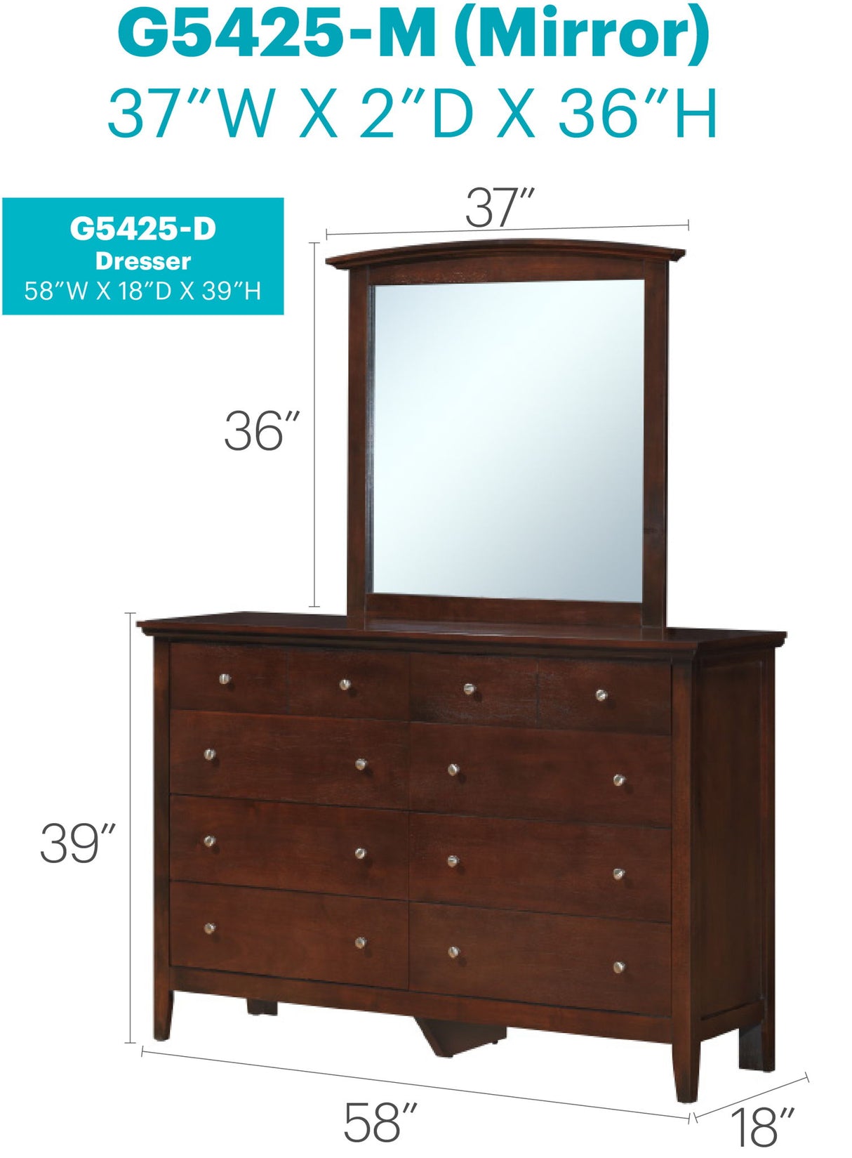 Hammond - Elegant Casual Dresser For Any Room