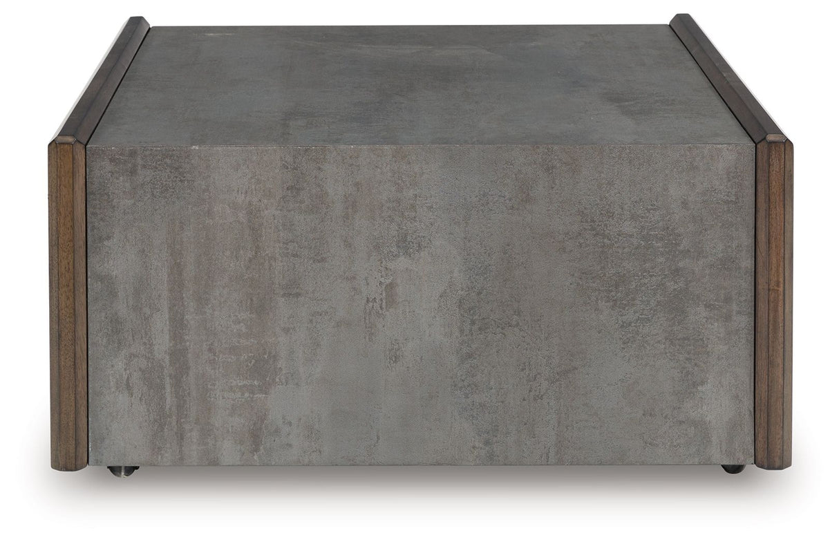 Kallenny - Brown / Gray - Square Cocktail Table by Signature Design by Ashley® | Bel Furniture