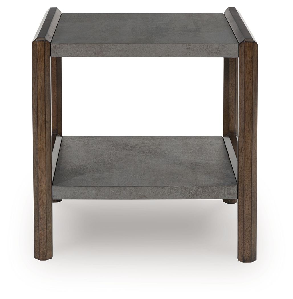 Kallenny - Brown / Gray - Rectangular End Table by Signature Design by Ashley® | Bel Furniture