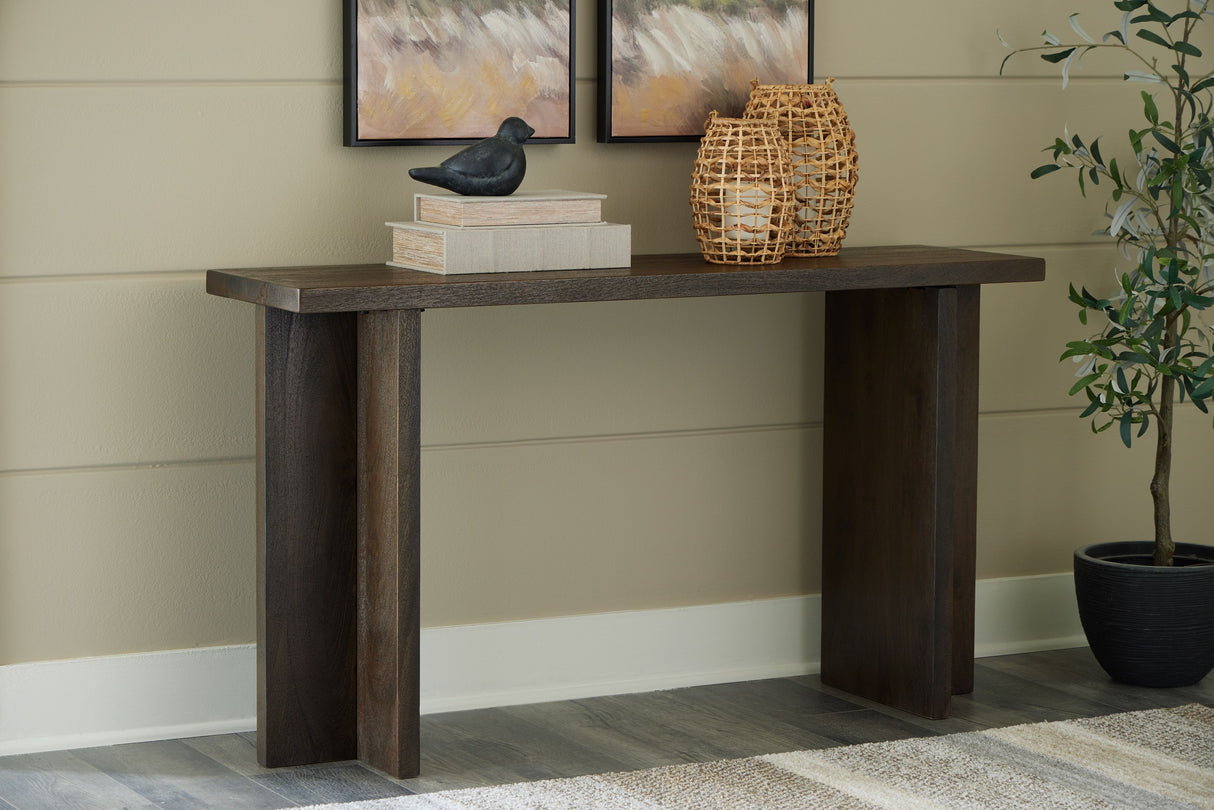 Jalenry - Grayish Brown - Console Sofa Table by Signature Design by Ashley® | Bel Furniture