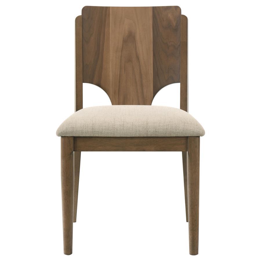 Crestmore - Dining Chair Upholstered Seat (Set of 2) - Walnut by Coaster Fine Furniture | Bel Furniture