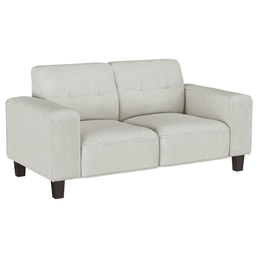 Deerhurst - Upholstered Tufted Track Arm Sofa Set by Coaster Fine Furniture | Bel Furniture