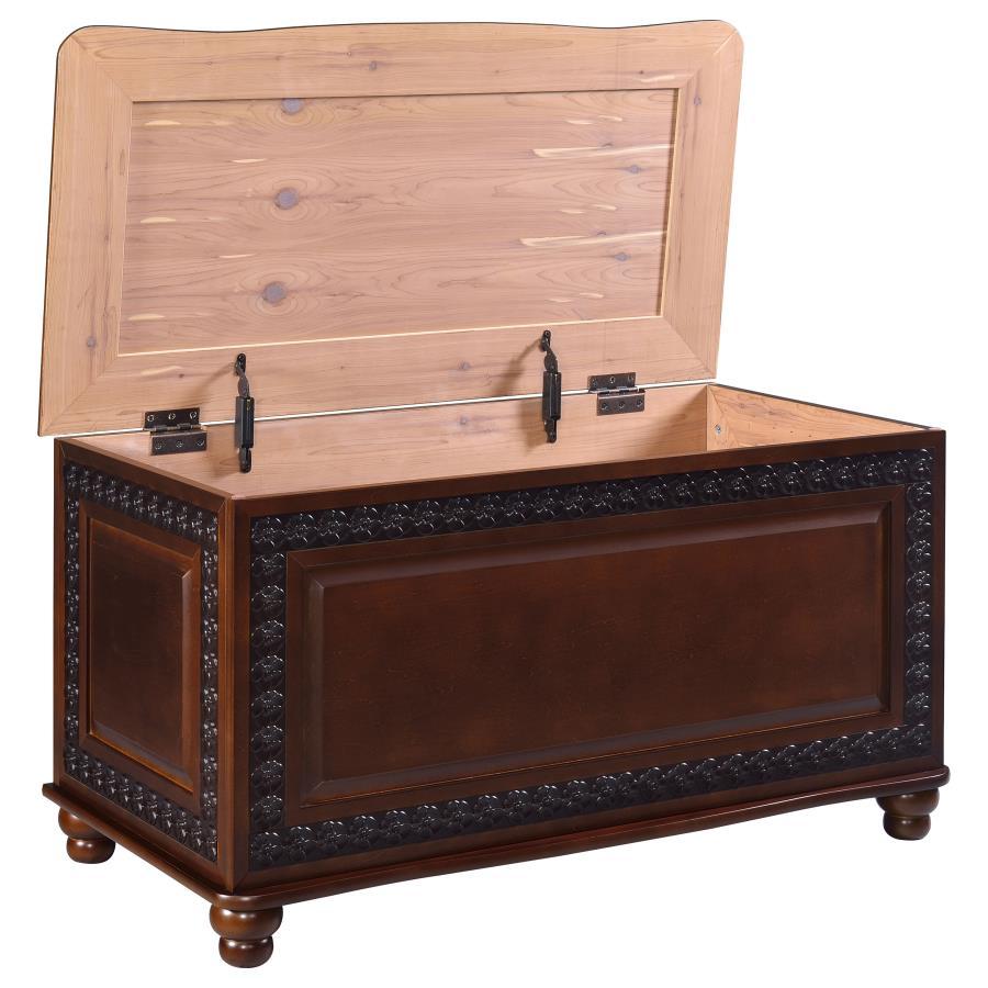 Finlay - Cedar Chest - Dark Tobacco by CoasterElevations | Bel Furniture