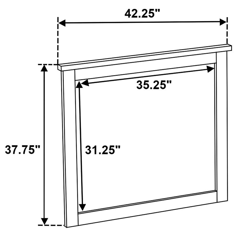 Hazlewood - Dresser Mirror - Vineyard Oak