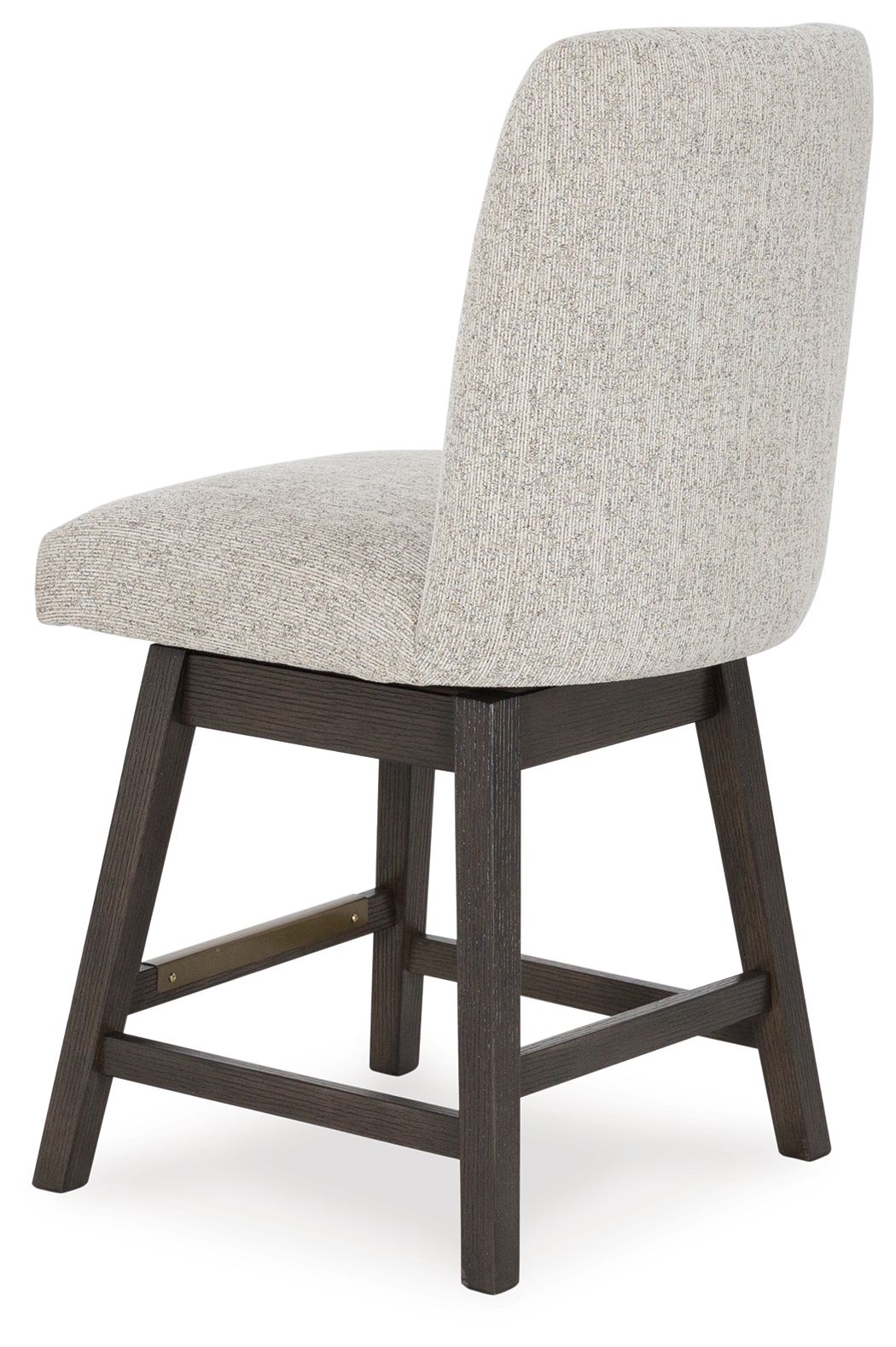 Burkhaus - Beige / Dark Brown - Upholstered Swivel Barstool (Set of 2) by Signature Design by Ashley® | Bel Furniture