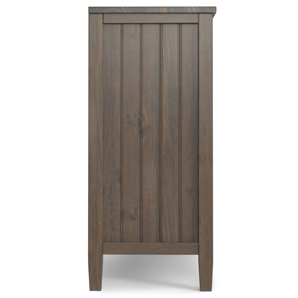 Lev - Low Storage Cabinet - Smoky Brown by Simpli-Home | Bel Furniture