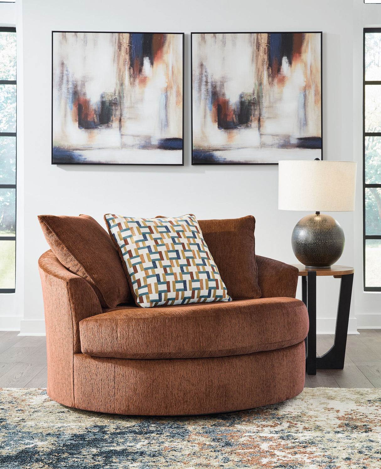 Laylabrook - Oversized Swivel Accent Chair by Ashley® | Bel Furniture